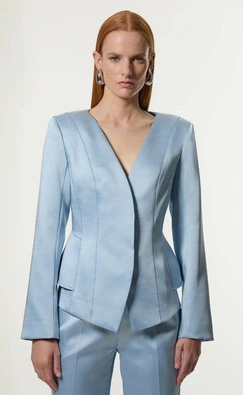 This Karen Millen blazer also features a similar pale blue colourway