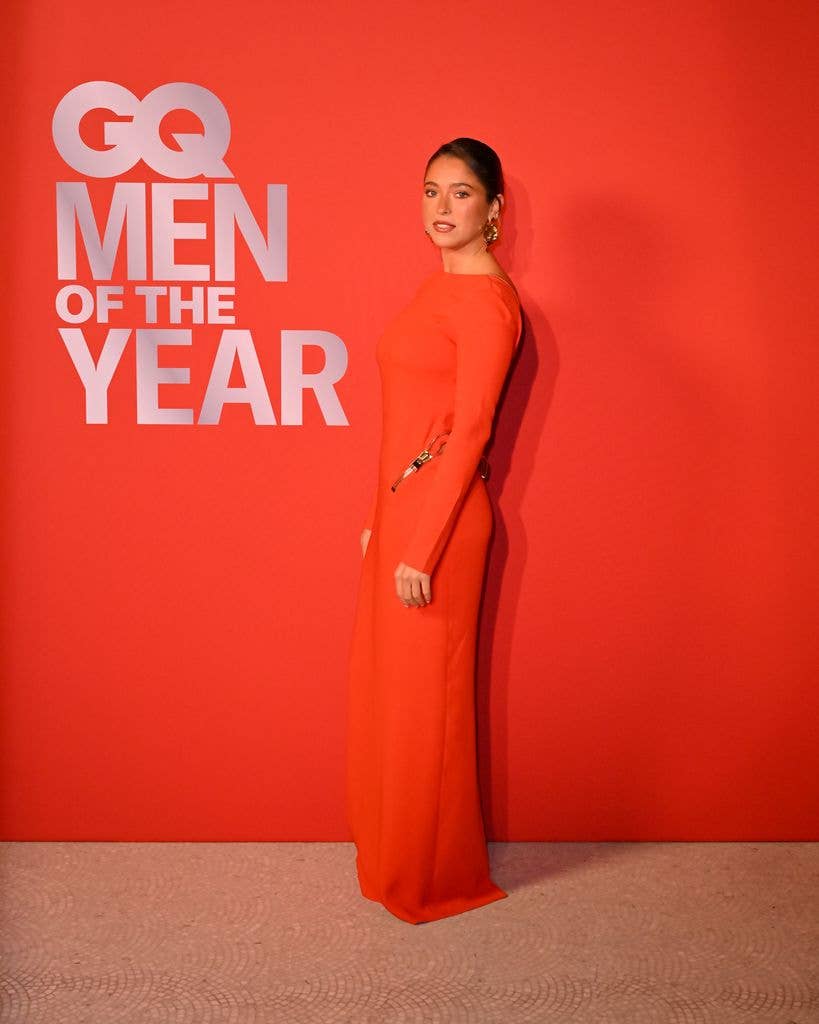 Lola in red dress