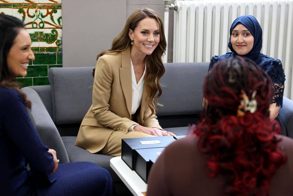 Princess Kate met future early childhood experts on a visit the University of East London