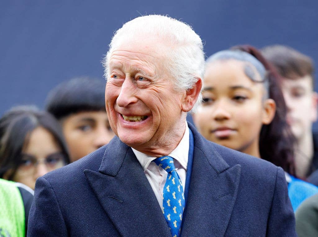 The monarch flashed a bright smile while at Tottenham Hotspur Stadium in 2025.