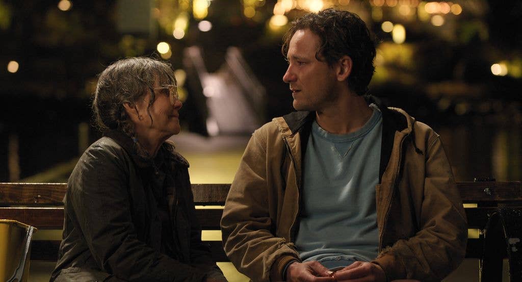 Sally Field as Tova and Lewis Pullman as Cameron in Remarkably Bright Creatures