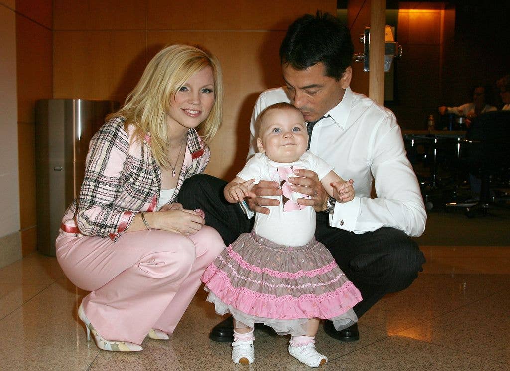 Bailey as a baby with her dad Scott Baio and mom Renee