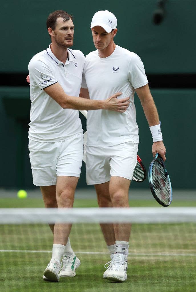 Jamie Murray and Andy Murray played doubles together at Wimbledon