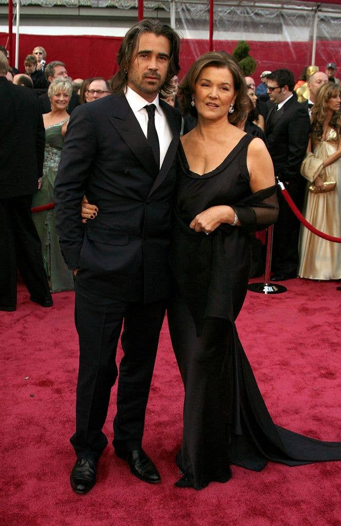 Colin on the red carpet with his mother Rita Farrell