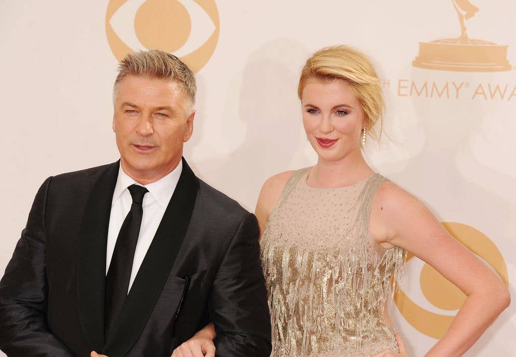 Alec Baldwin and daughter Ireland arrive at the 65th Annual Primetime Emmy Awards 2013