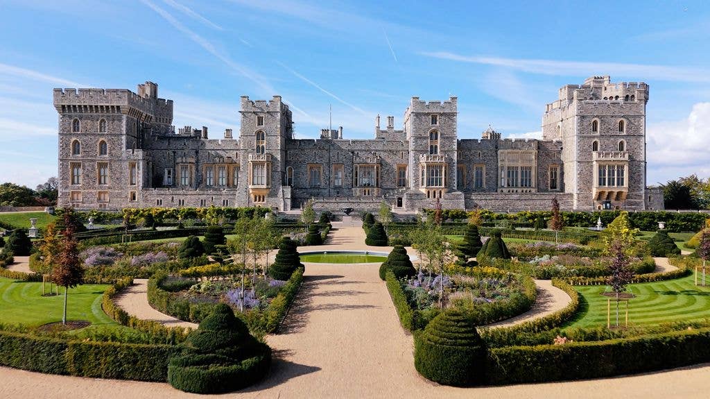 castle with gardens
