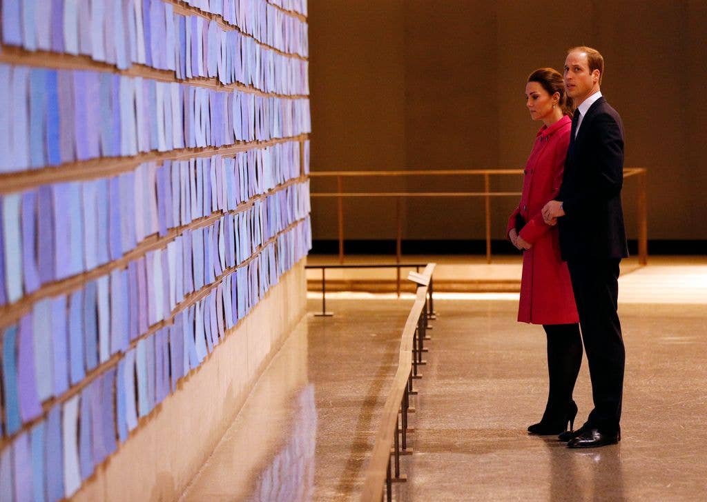 The couple's 2014 trip included a visit to the 9/11 Memorial & Museum. 