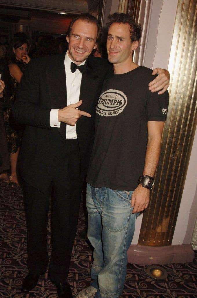 Ralph Fiennes and Joe Fiennes attend the Gala Party after the UK Premiere of "The Constant Gardener" which opened The Times BFI London Film Festival on October 19, 2005 in London, England. (Photo by Dave Benett/Getty Images)