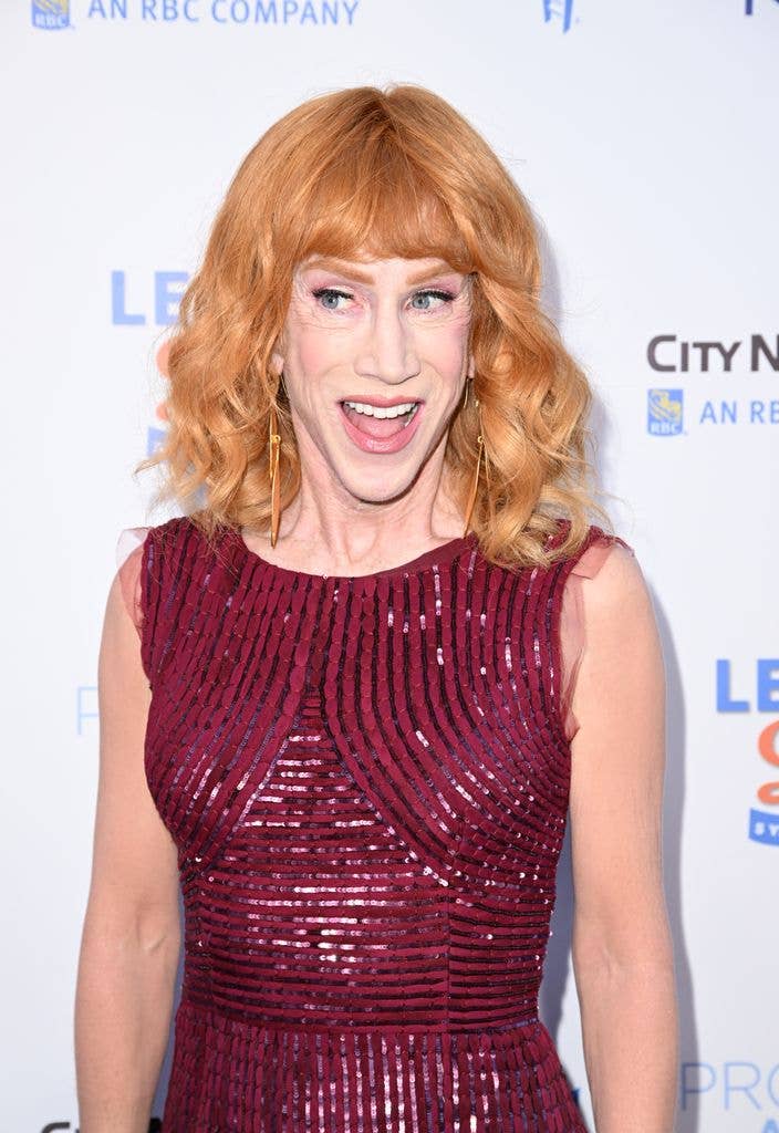 kathy griffin mouth open