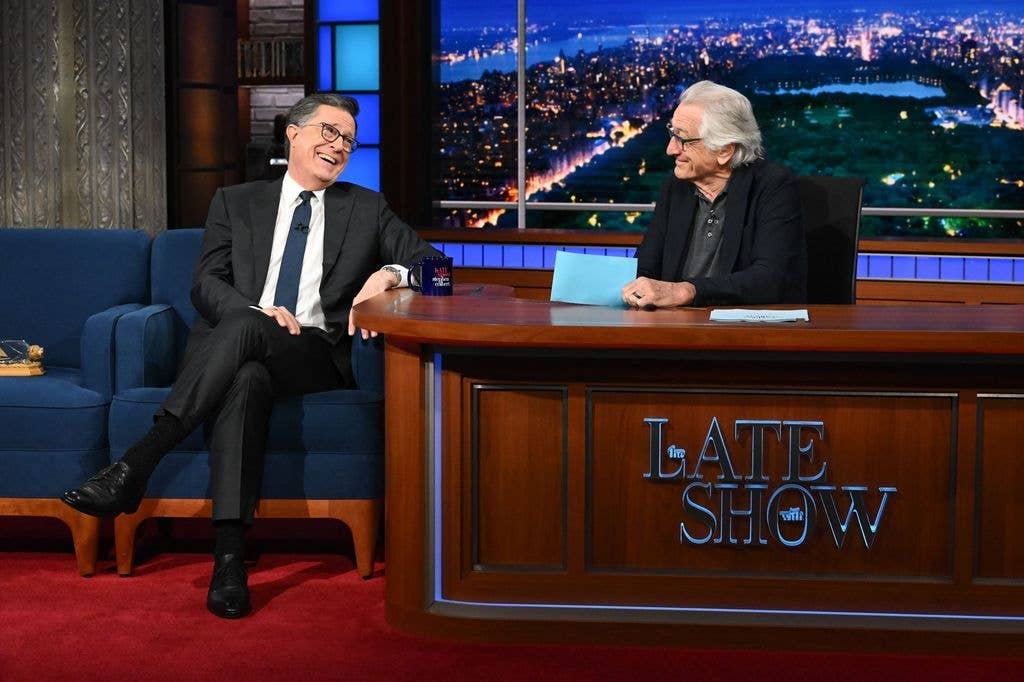 Stephen Colbert and Robert De Niro