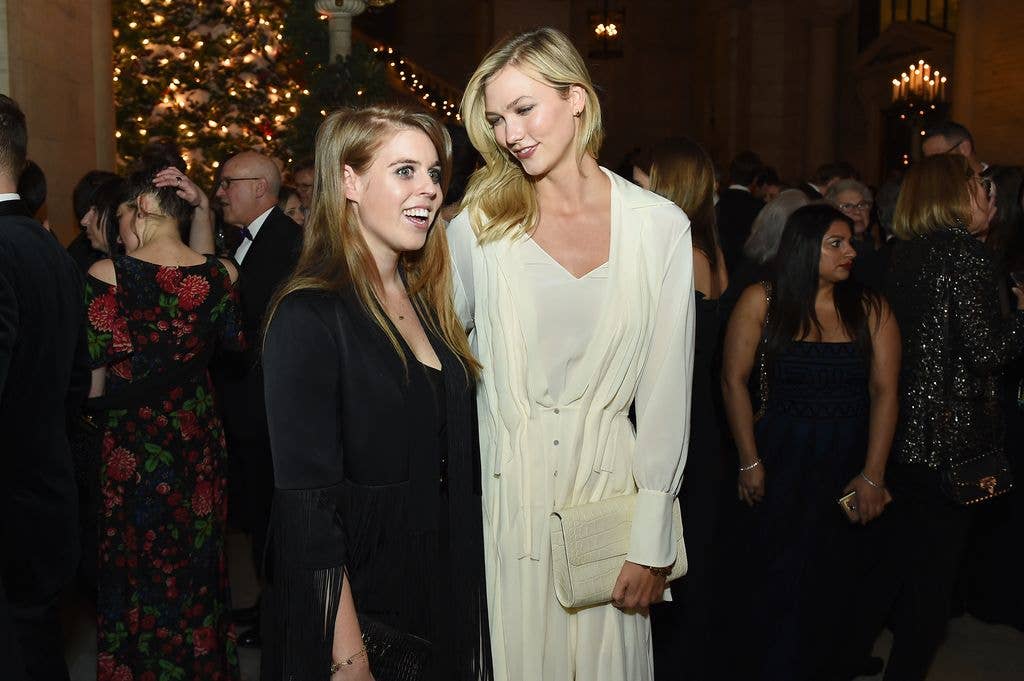 Beatrice posed for a photo with model Karlie Kloss at the 2018 Berggruen Prize Gala held at the New York Public Library.