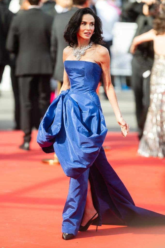 Demi moore blue dress cannes