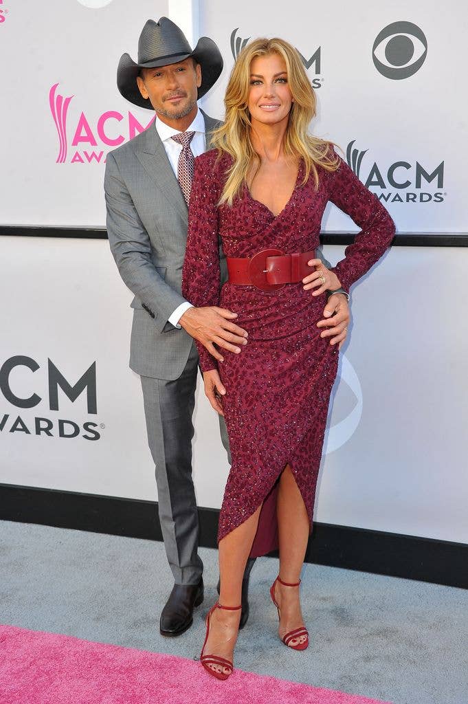 Recording artists Tim McGraw and Faith Hill arrive at the 52nd Academy Of Country Music Awards on April 2, 2017 in Las Vegas, Nevada