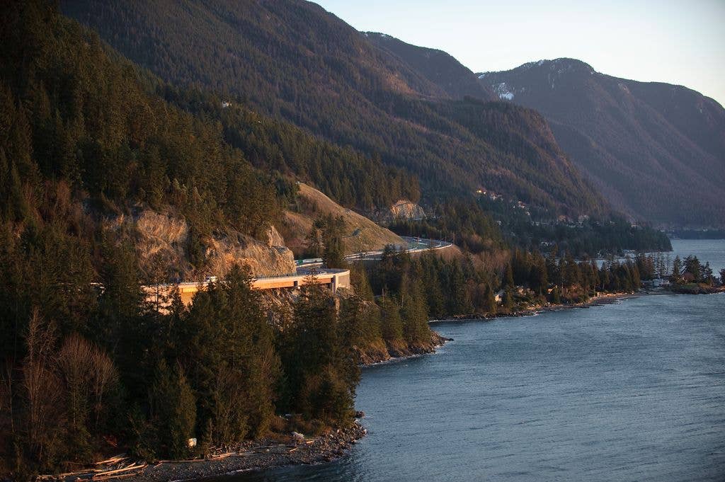 The Lions Bay area, where the actor's remains are believed to have been found