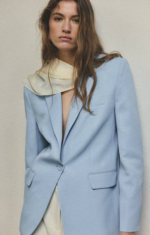 This Mango blazer is also single-breasted and slightly oversized in fit
