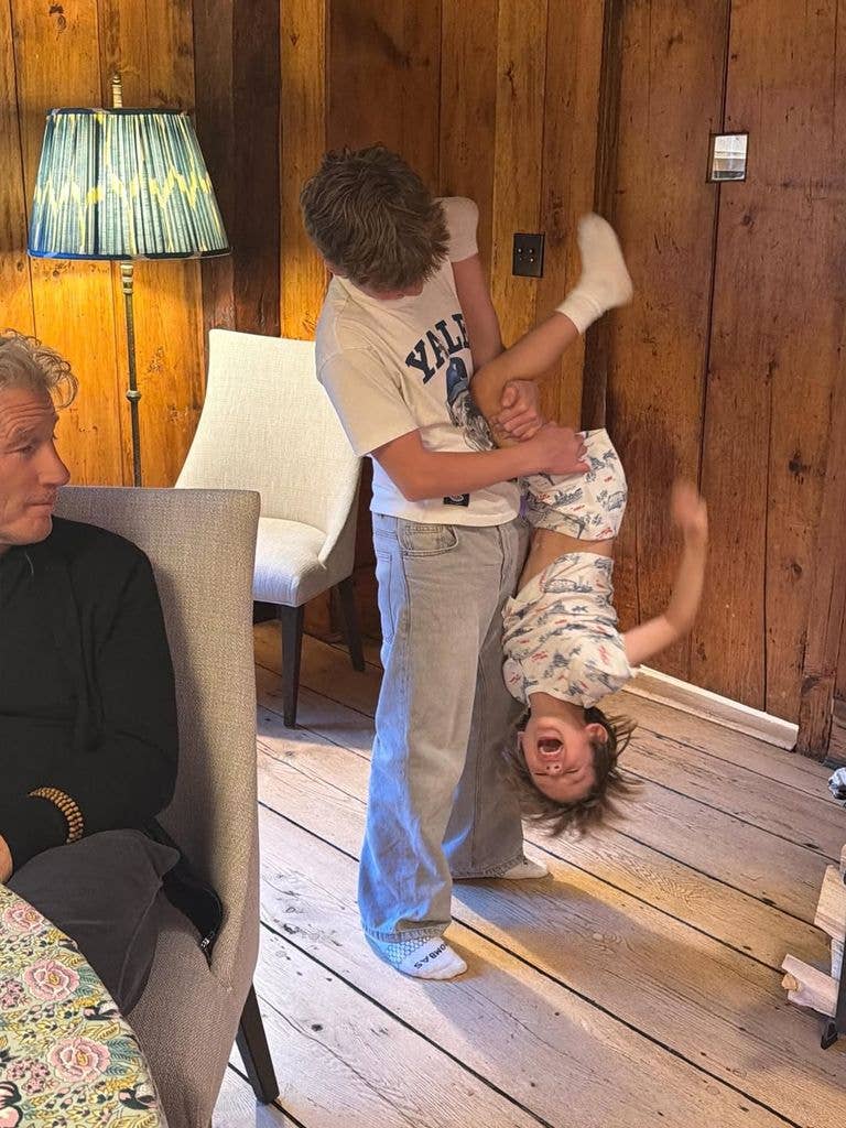 Richard Gere's son plays with his stepbrother Albert, shared on Instagram