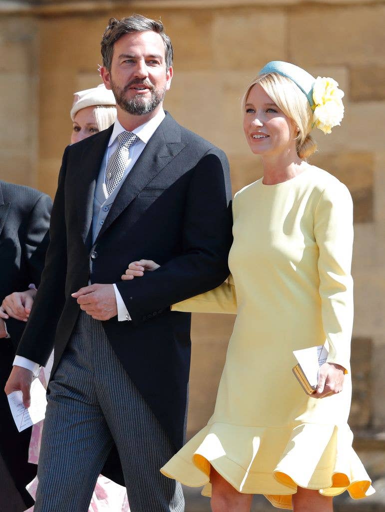 Markus Anderson and Izzy May attend the wedding of Prince Harry and Meghan Markle