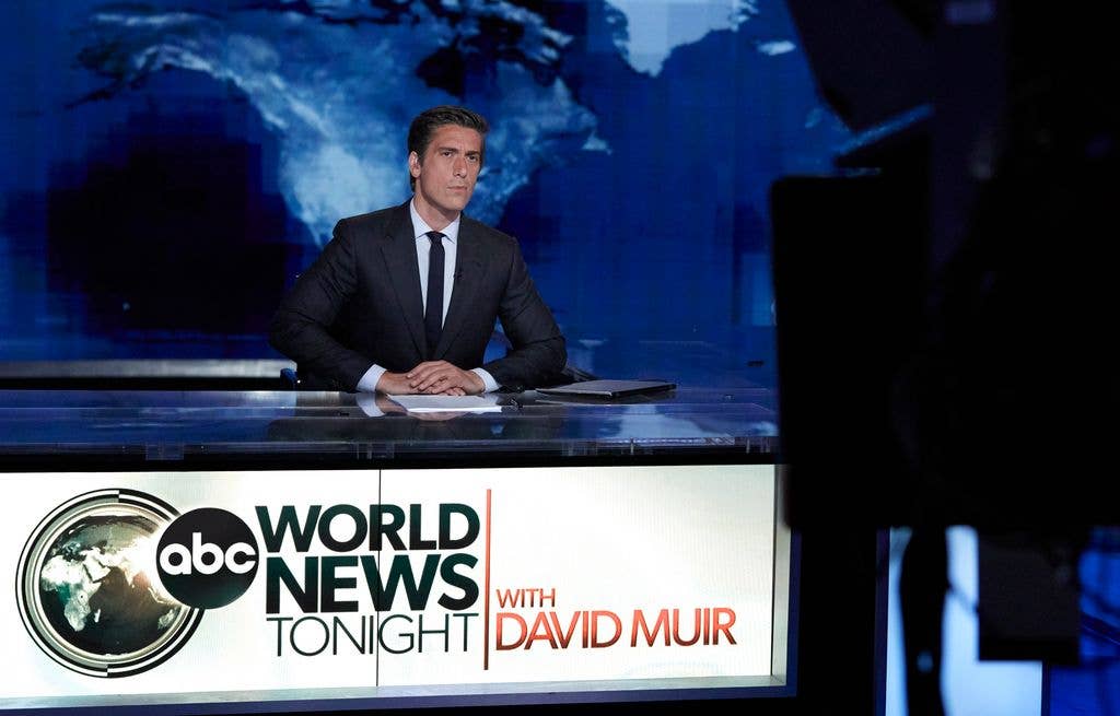 WORLD NEWS TONIGHT WITH DAVID MUIR - David Muir anchors, "World News Tonight with David Muir," weeknights, 6:30pm ET on ABC.
