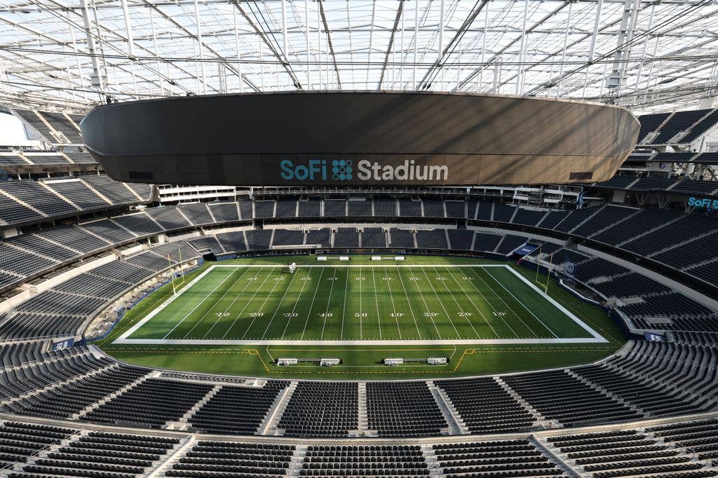 photo of sofi stadium grounds