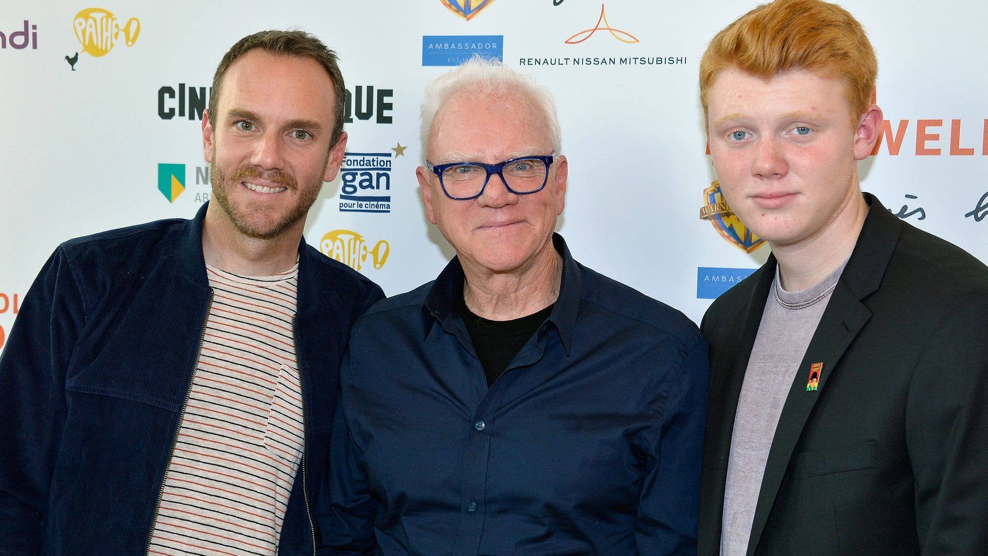 Charlie McDowell standing with Malcolm and Beckett McDowell