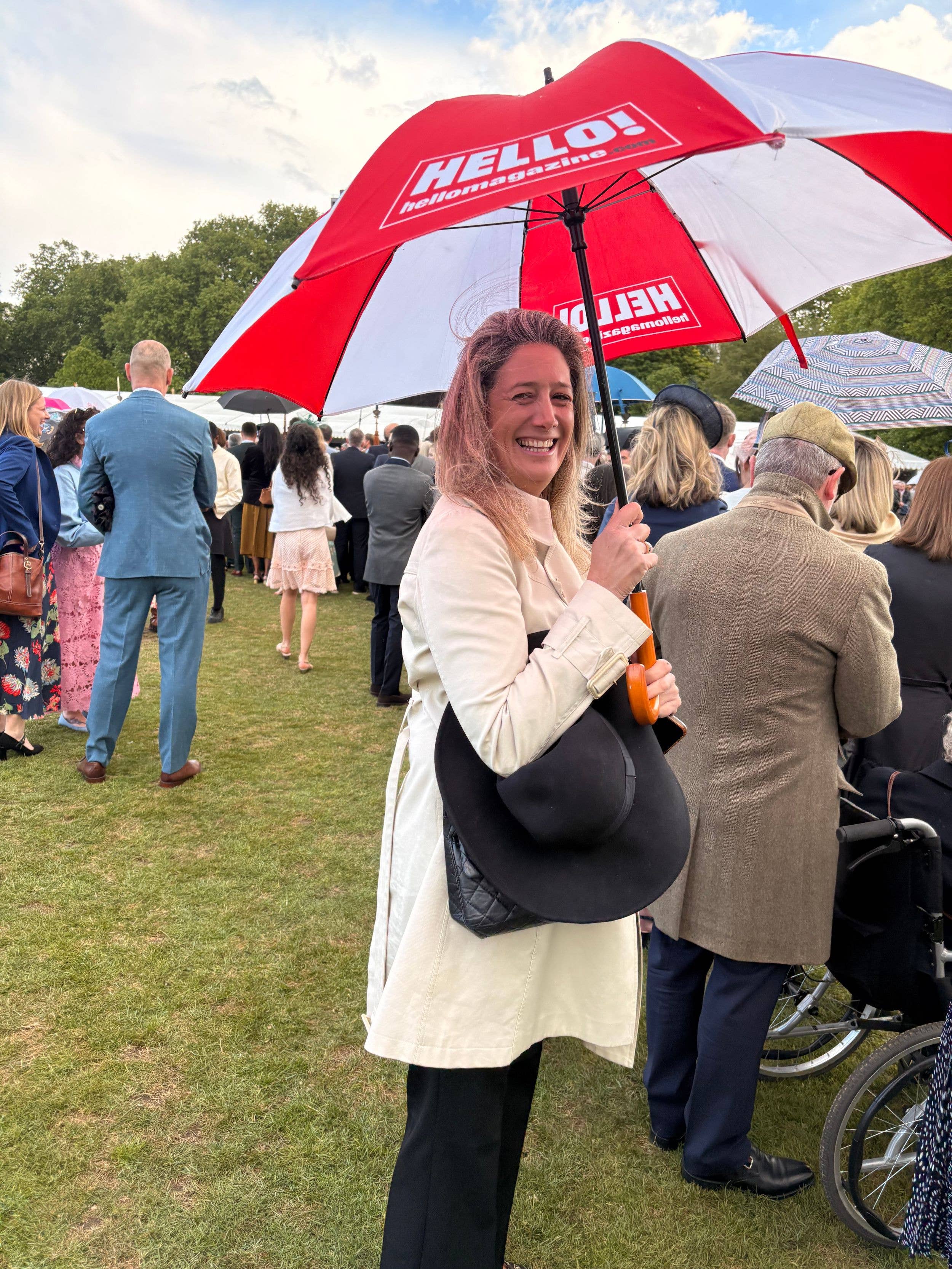 The rain didn't dampen Editor-in-Chief Jessica Callan's spirits!