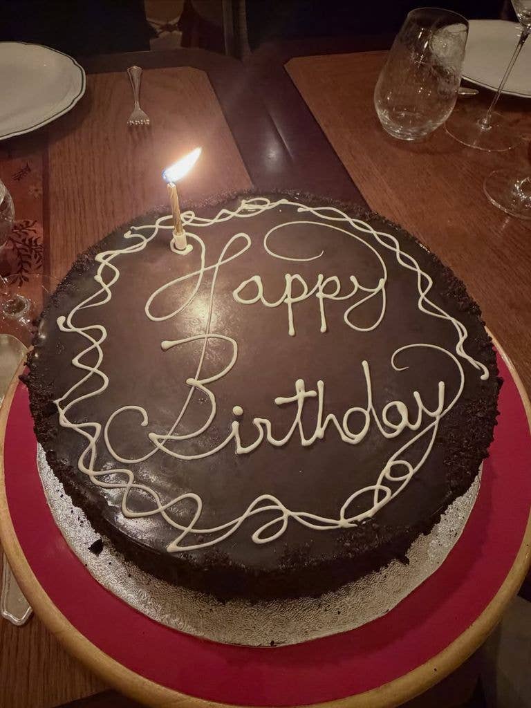 Kylie's chocolate birthday cake