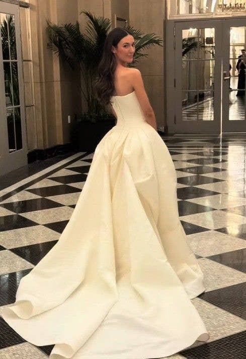 photo of katie couric stepdaughter allie in wedding dress