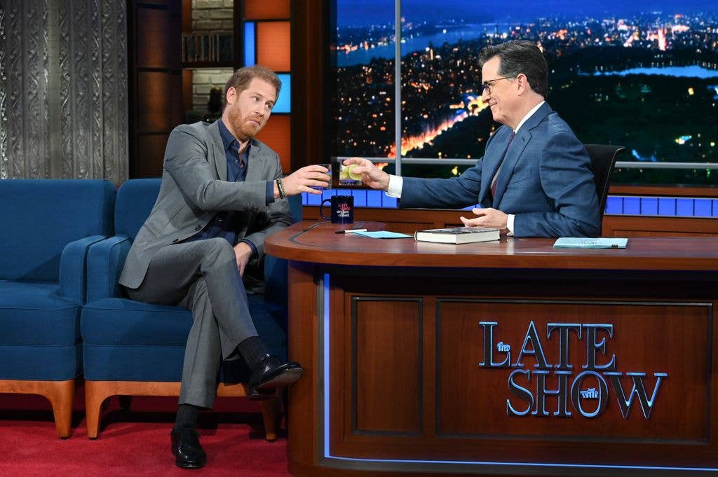 In 2023, Harry dropped by the Ed Sullivan Theater, where he was a guest on The Late Show with Stephen Colbert.