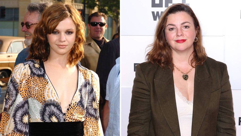 Amber Tamblyn in 2005 and 2024