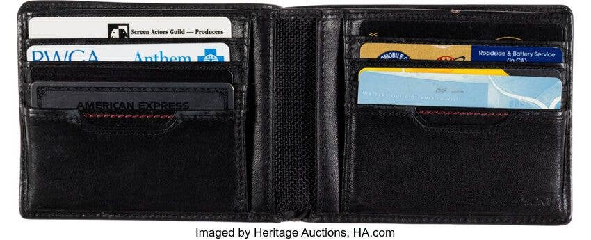 photo of Matthew Perry's wallet