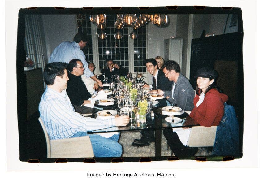 photo of friends final cast dinner