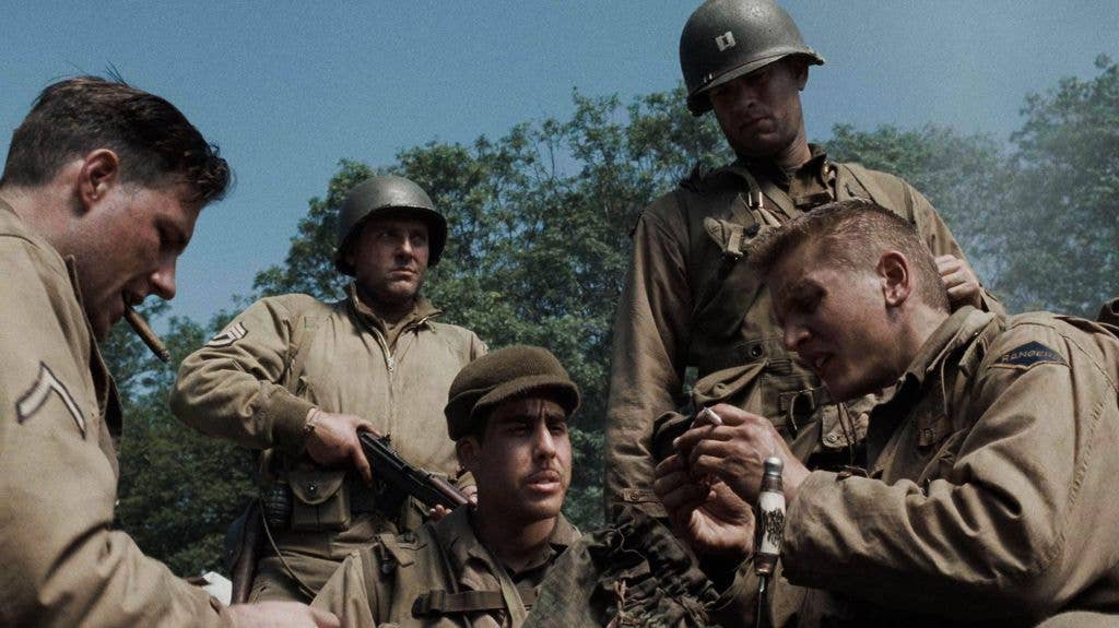 Edward Burns, Tom Sizemore, Adam Goldberg, Tom Hanks and Barry Pepper all star