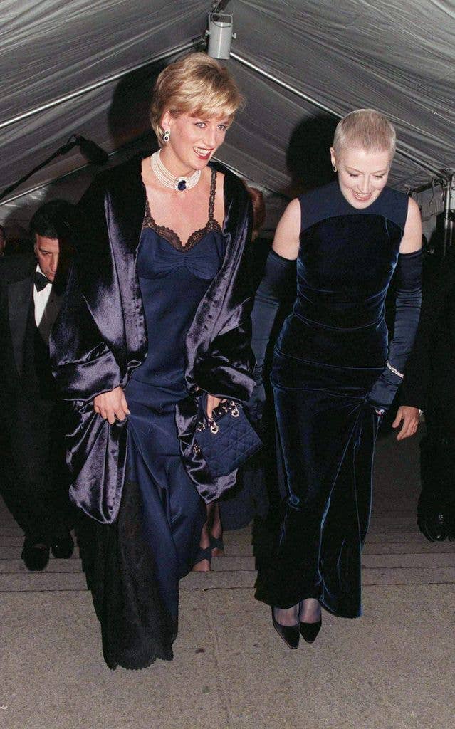 Diana attended her first and only Met Gala in 1996. The Princess hit the iconic steps of New York's Met wearing a dress by John Galliano. 

