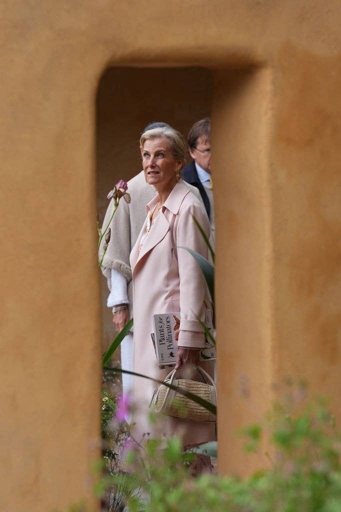 Sophie in soft pink trench