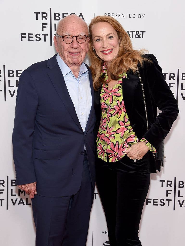 Jerry Hall is media mogul Rupert Murdoch's ex-wife 