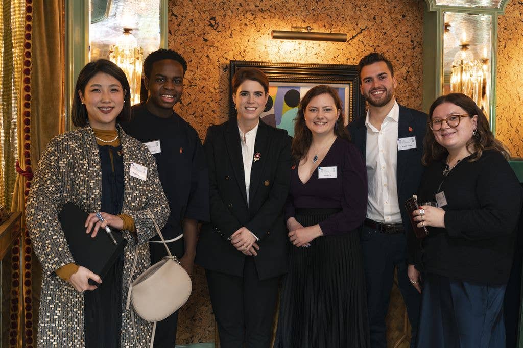 Princess Eugenie at a King's Foundation mentoring session in London last November