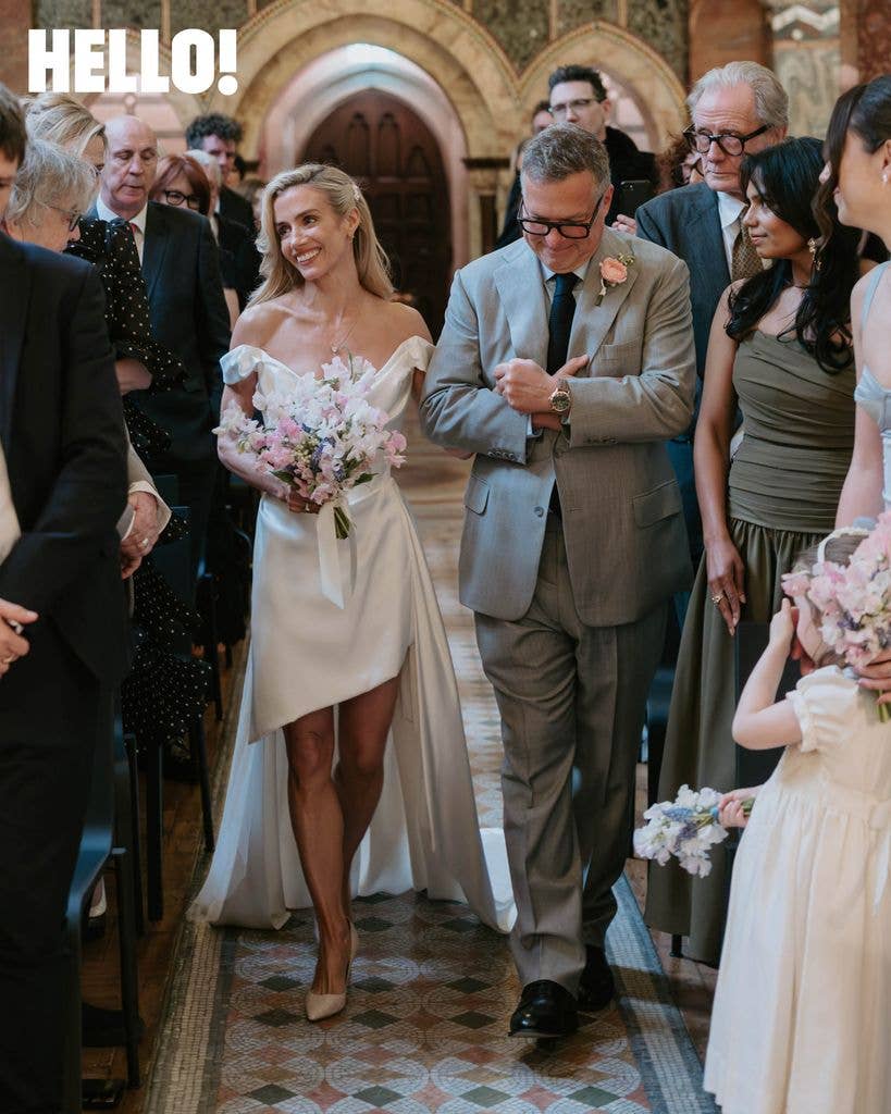 Lisa Dwan at her wedding