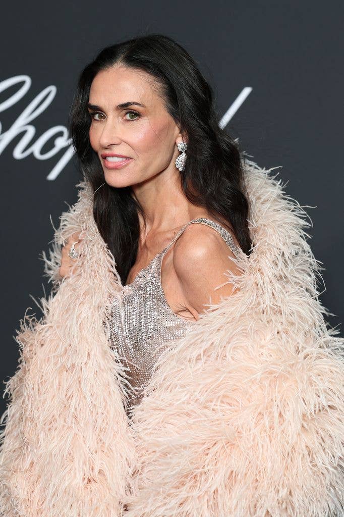 Demi Moore attends the Chopard Trophy photocall at Cannes