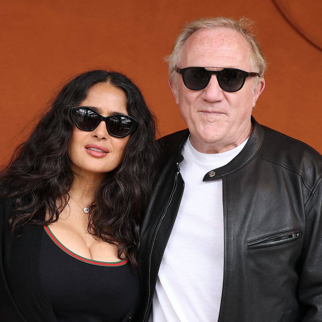 Salma Hayek and FranÃ§ois-Henri Pinault attend Day Eight of the 2026 French Open on May 31, 2026 in Paris, France.