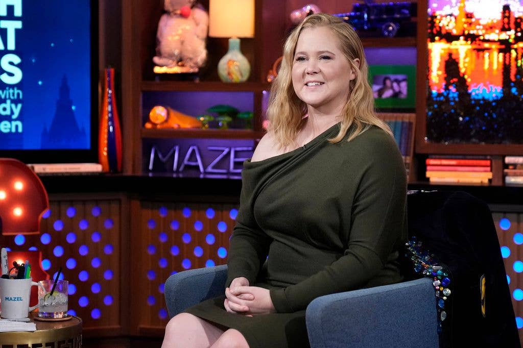 amy schumer green dress