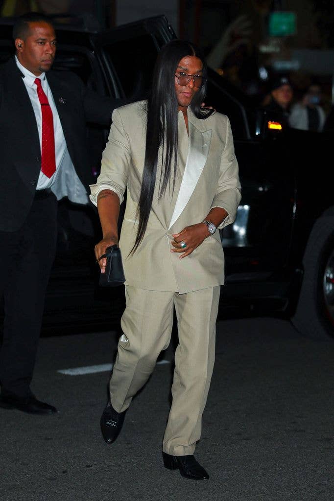 NEW YORK, NEW YORK - MAY 02: Law Roach seen at Jeff Bezos and Lauren Sánchez Bezos Met Gala pre-party at their NoMad apartment on May 02, 2026 in New York City. (Photo by Aeon/GC Images)