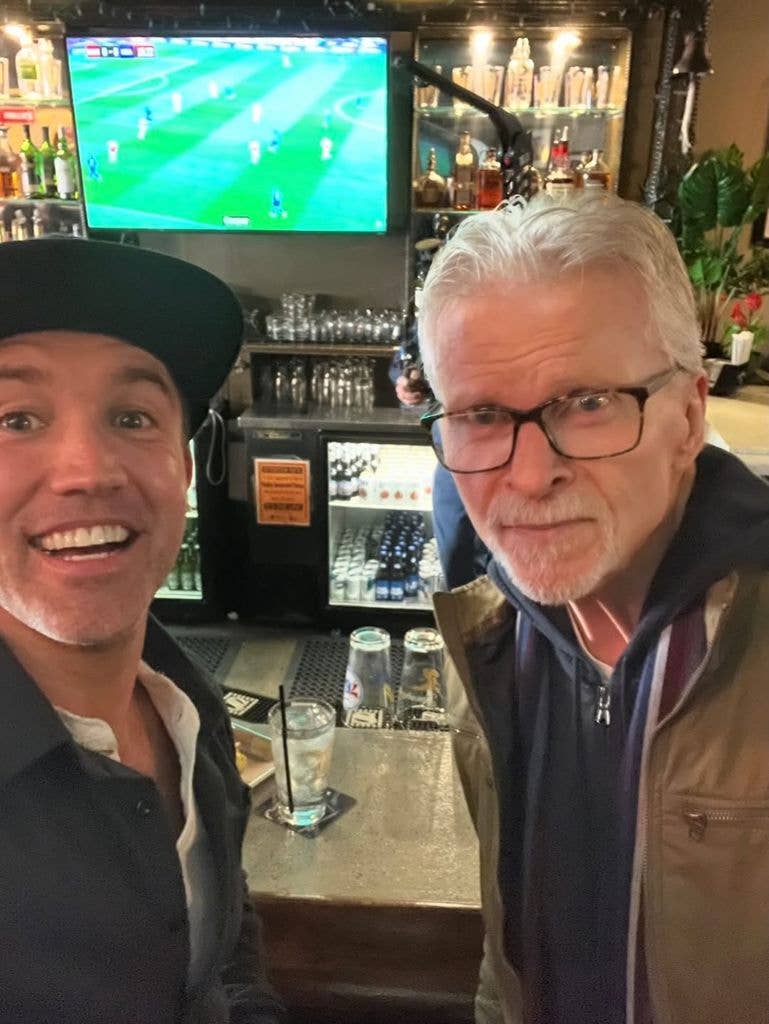 Kaitlin Olson and her father Donald Lee Olson pose for a selfie, shared on Instagram
