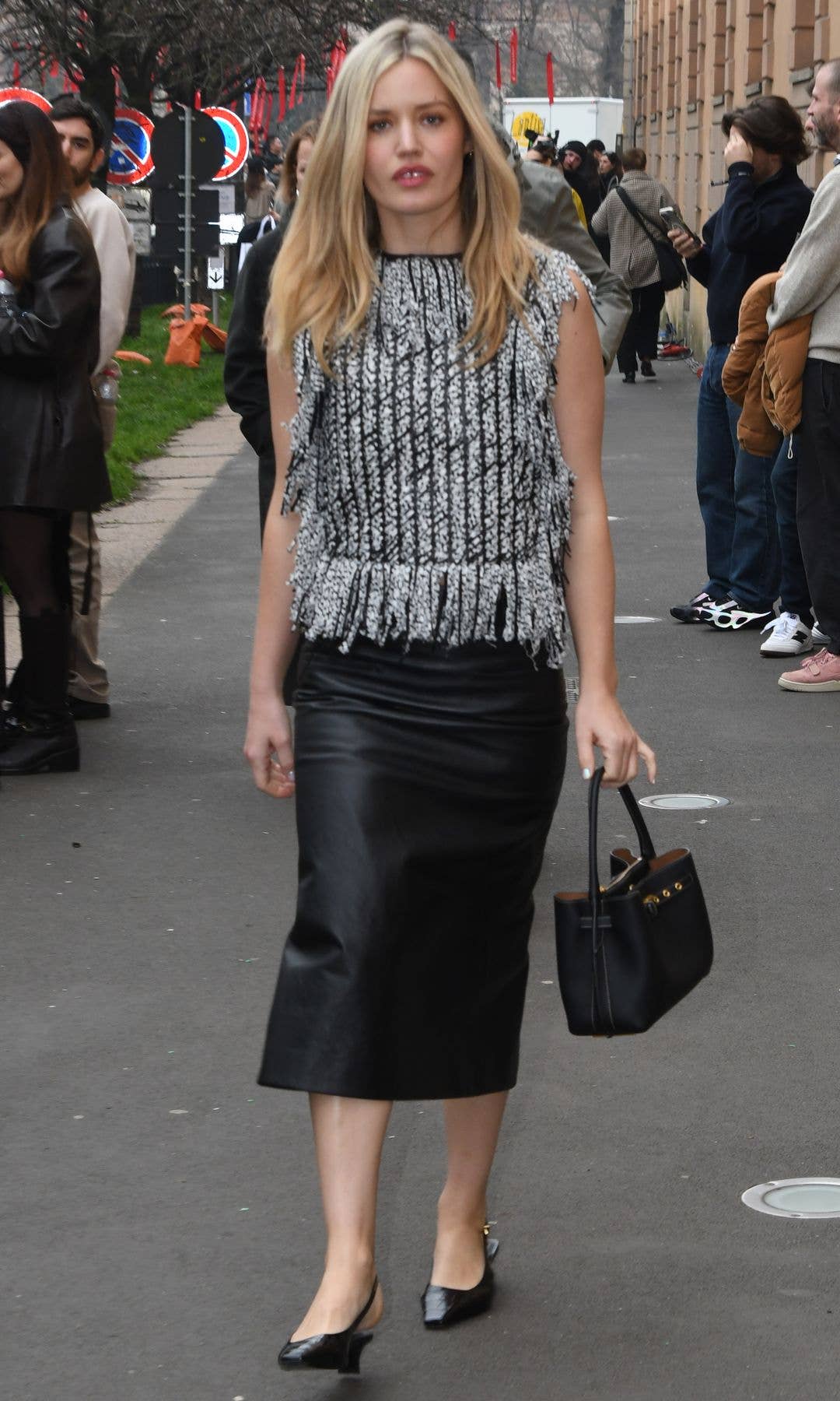 Georgia May Jagger during the Milan Fashion Week - Womenswear Fall/Winter 2026/2027 on February 27, 2026 in Milan, Italy. (Photo by Luigi Iorio/Getty Images)