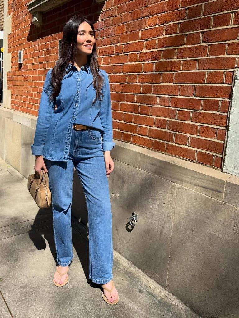 Double denim will always earn style points - just ask Bronagh