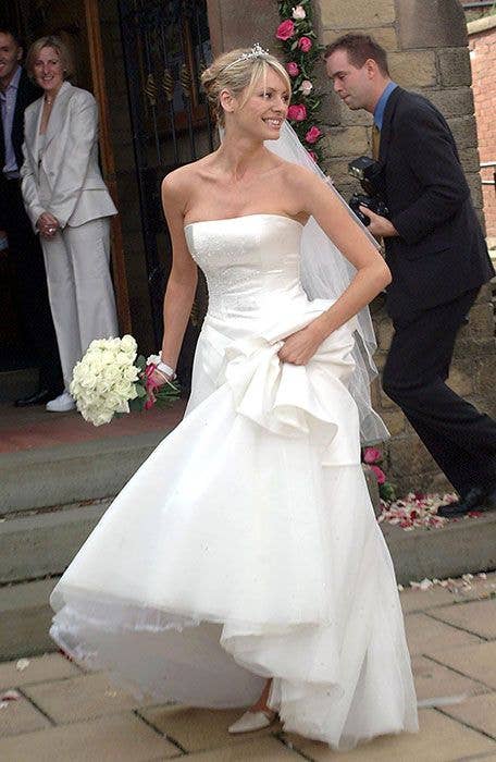 Tess Daly wedding dress