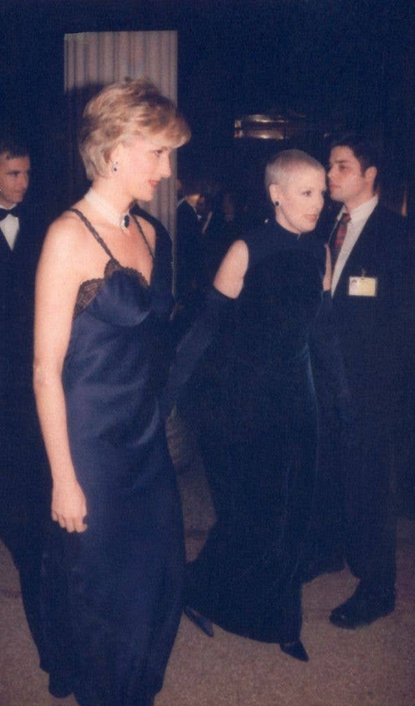 Diana ditched the corset originally intended for the dress