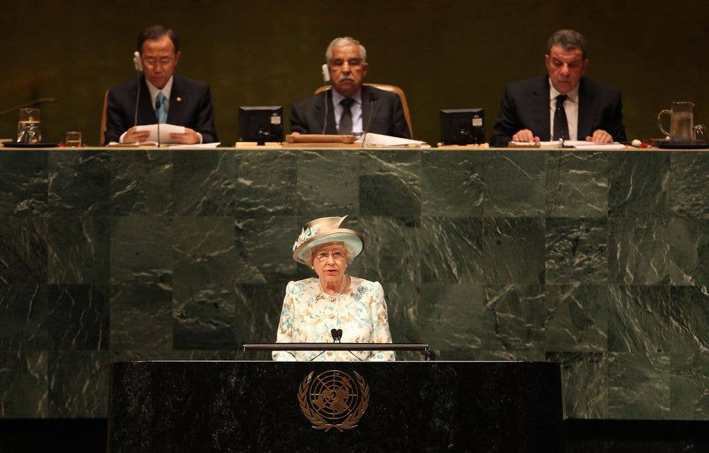 Queen Elizabeth addressed the United Nations General Assembly in July 2010, which marked Her Majesty's first visit to New York since 1976. 