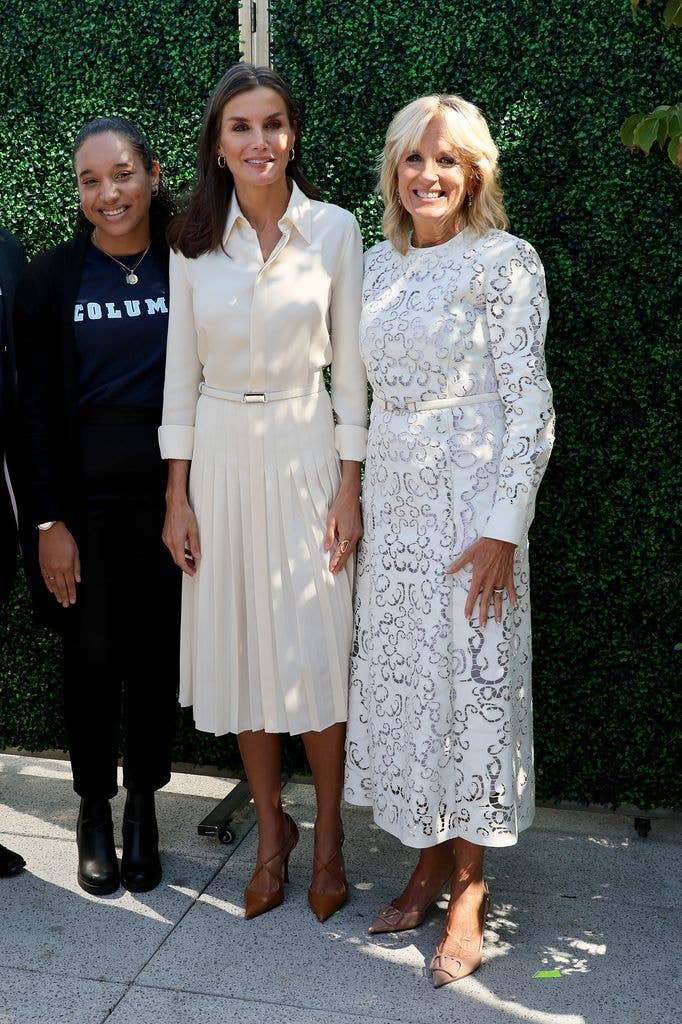 Years later, in 2022, the Spanish Queen and First Lady Jill Biden teamed up ahead of World Cancer Research Day for a visit to the Columbia University Irving Medical Center.