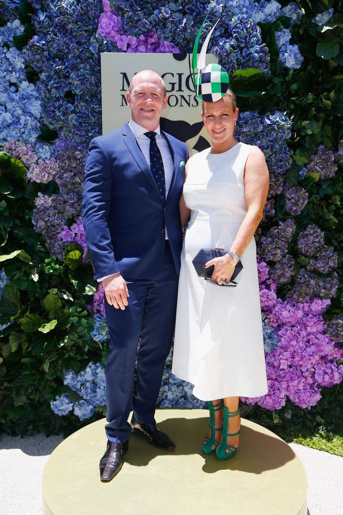 Zara also wore white to the  Magic Millions Raceday 