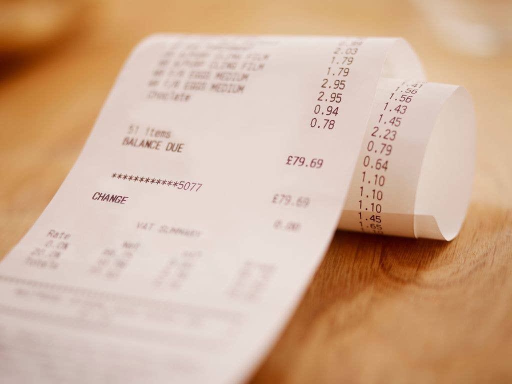 A receipt